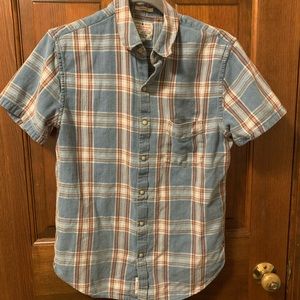 Men’s Lucky Brand Classic Fit short sleeve snap button shirt